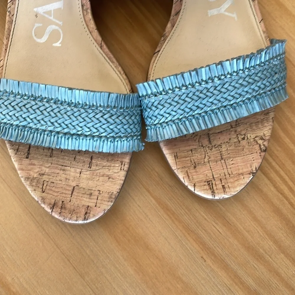 Sam &‎ Libby Fringe Block Heel Sandal